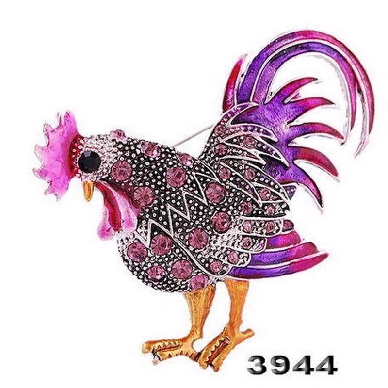 Personalized Vintage Rooster Brooch Animal Cartoon Brooch  Clothing Pin Accessories.