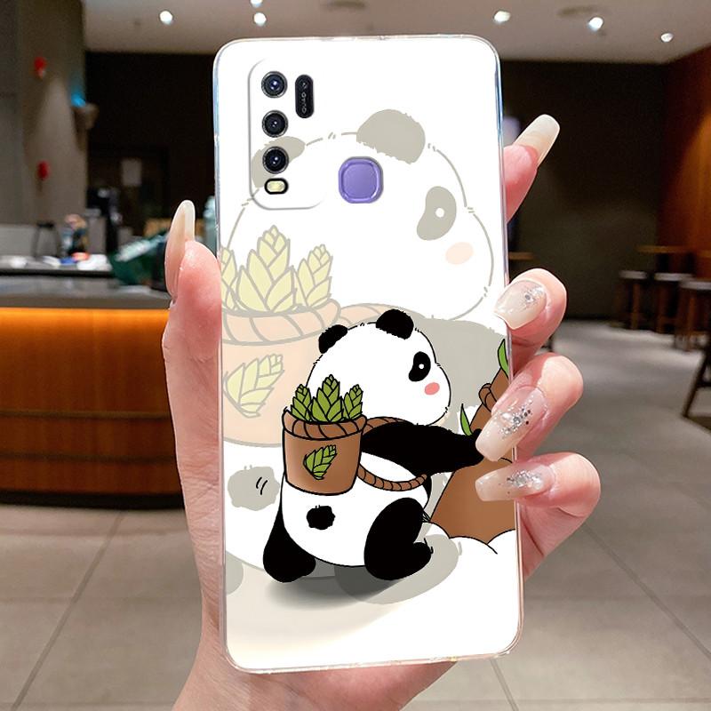 Phone Case For Vivo Y50 Y30 Y30i 1938 1935 Butterfly Protective Casing VivoY30 Y 30i Y50 Transparent Soft Silicone TPU Cover