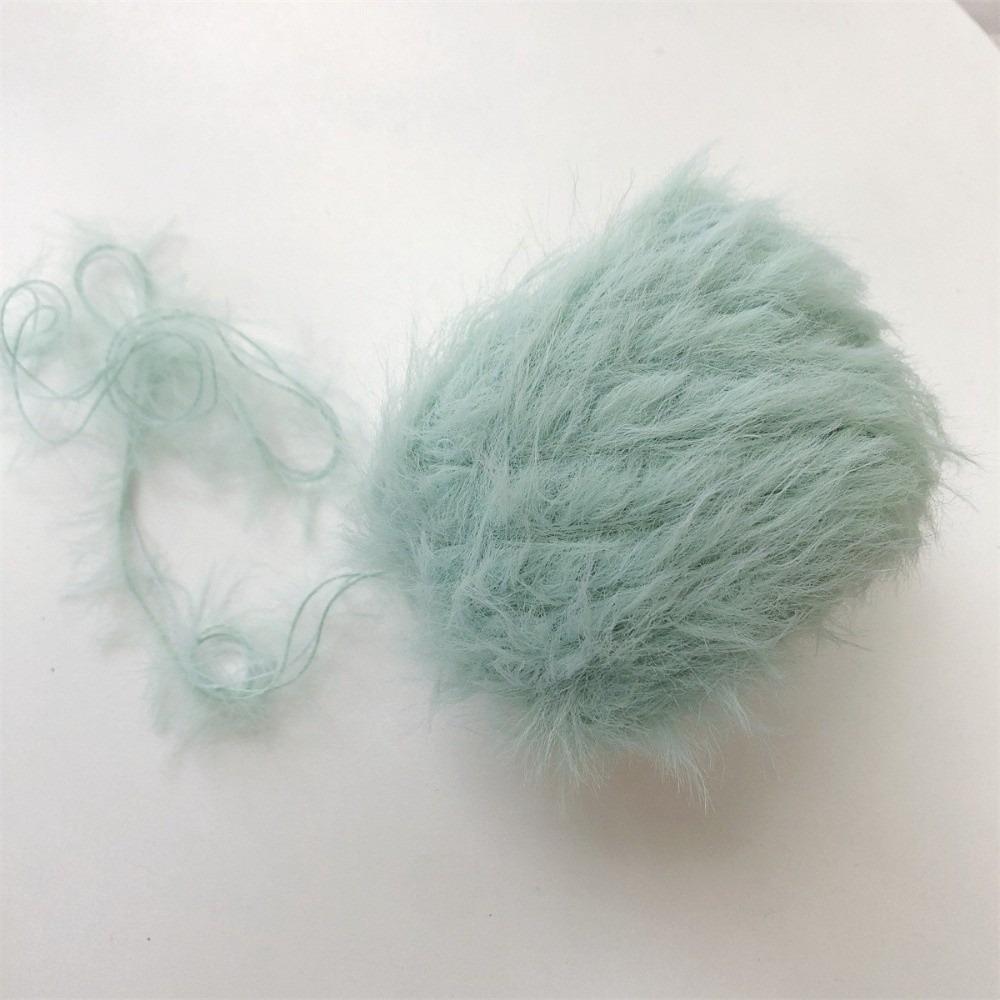 Hand-mixed Mink Fleece Yarn Long Hair Imitation Mink Yarn Soft Fine Wool Yarn For Hand Crochet