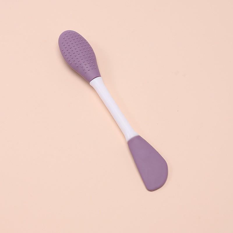 Dual-Head Silicone Facial Brush & Scraper - Deep-Cleaning Mask & Pore Cleanser
