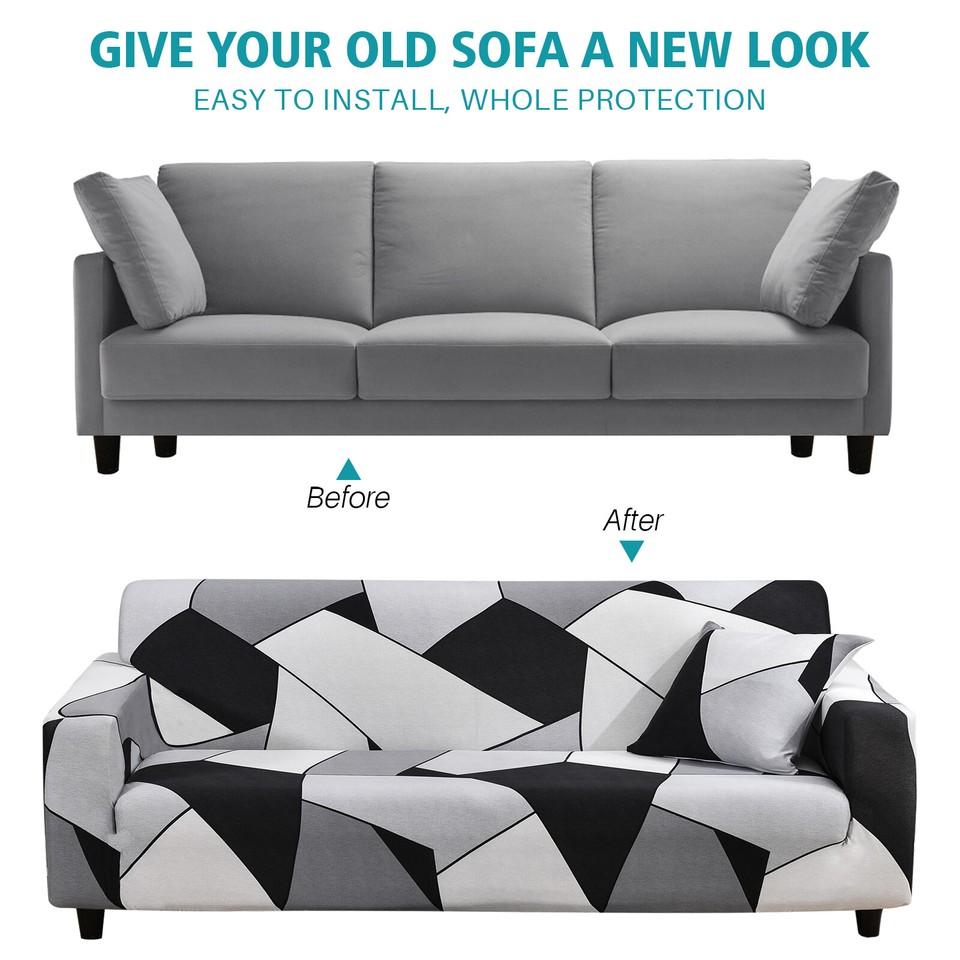 Sofa Cover Stretch Chair Sofa Covers Elastic Sofa Cover for 1-4 Seater L Shape
