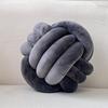 Ins Nordic Hand-woven Three-strand Rope Knotted Ball Pillow Creative Children's Living Room Bedroom Pillow