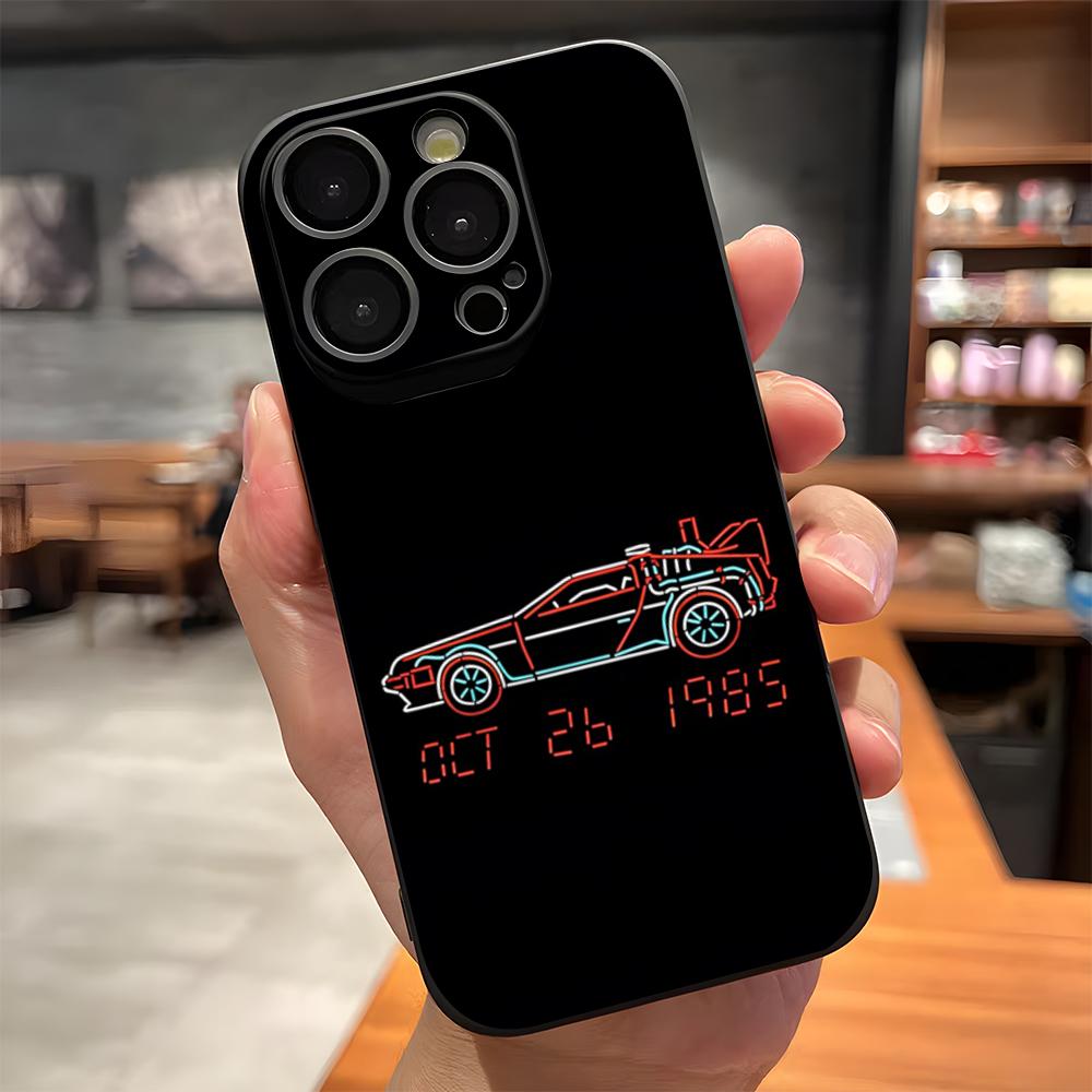 Hot Back To The Future Movie Phone Case For IPhone 17 Pro Max 15 Pro 16 14 Plus 12 13 Mini 11 Pro Shockproof Soft Cover