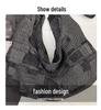 Korean Style Denim One-Shoulder Bag - 2026 Versatile Large Capacity Crossbody for School & Commute