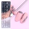 Płyta do stemplowania paznokci Wyczyść grawerowany liść Kwiat Druk ze stali nierdzewnej DIY Manicure Szablon Narzędzie do paznokci dla urody