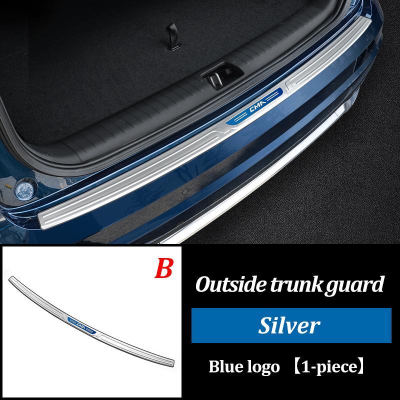 LINNUNU Car Trunk Sill Guard Protector Rear Bumper Stainless Steel Plate Cover For Geely MONJARO KX11Manjaro 21-2023 Accessories
