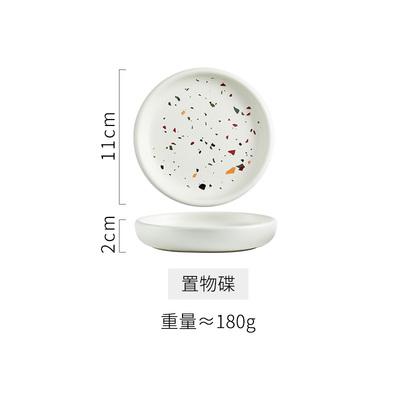 Ceramics Portable Soap Dispensers Handwashing Fluid Bottle Terrazzo Pattern Lotion Bottle Soap Bottle Bathroom Soap Dispensers
