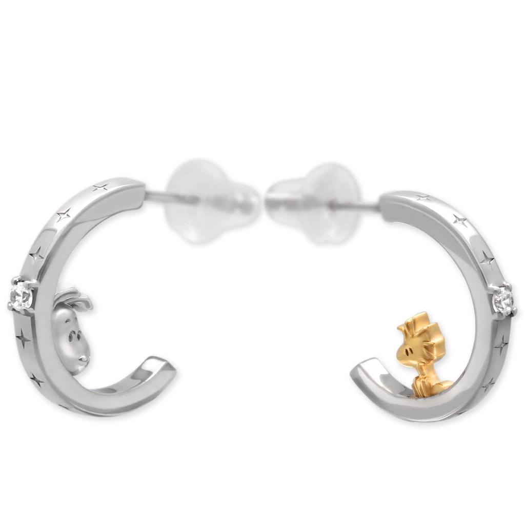 Snoopy Silver Earrings Perfect for Gift Wrapping Earring Includes Plush Toy Bag - Adult-oriented Merchandise, Accessories, Girlfriends, Women,