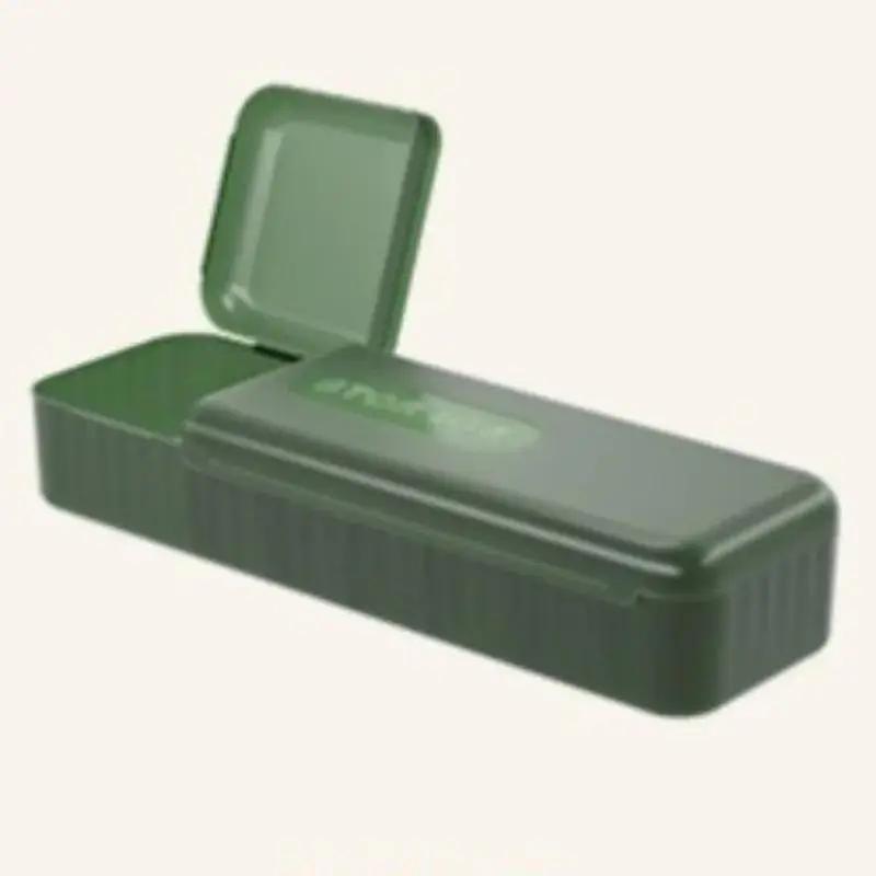 Solid Color Simple Cable Storage Box Organizer Charger Cord 7 Compartments Reusable Data Cable Storage Case Tools Accessories