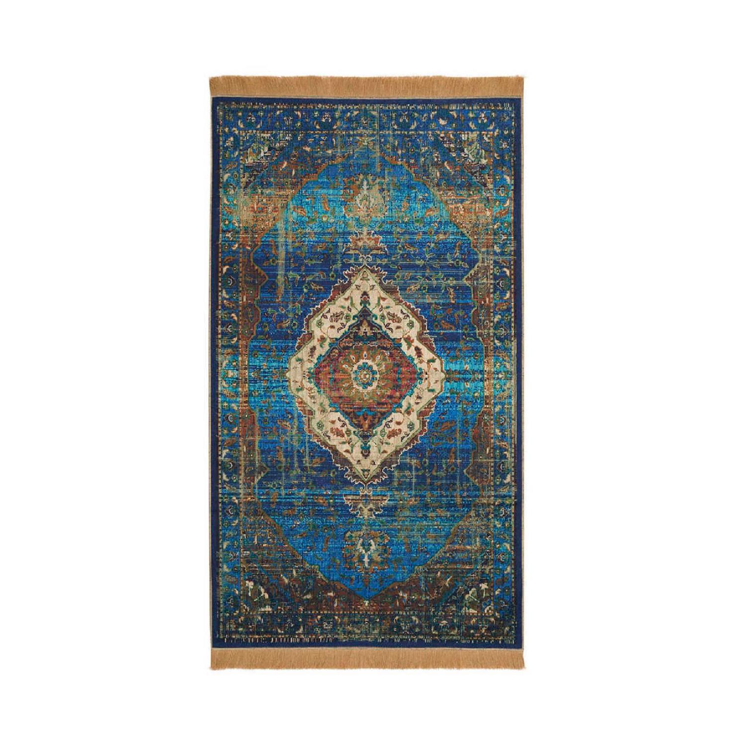 

Blue Velvet Carpet Prayer Rug чистий