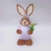 45CM Medium Woven Reed Rabbit Handmade Forest Style Folk Home Decoration Souvenir