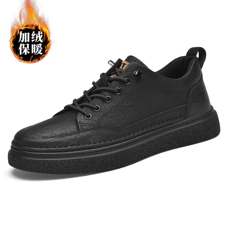 

New Genuine Leather Men s Shoes Luxury Brand Business Casual Comfortable Men Shoes All-match Platform Walking Sneakers 37