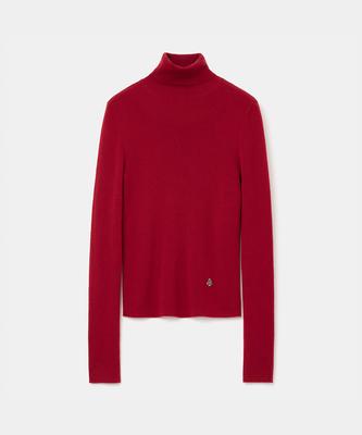 UNIFORM BRIDGE High Gauge Turtle Neck Knit(Women) Red