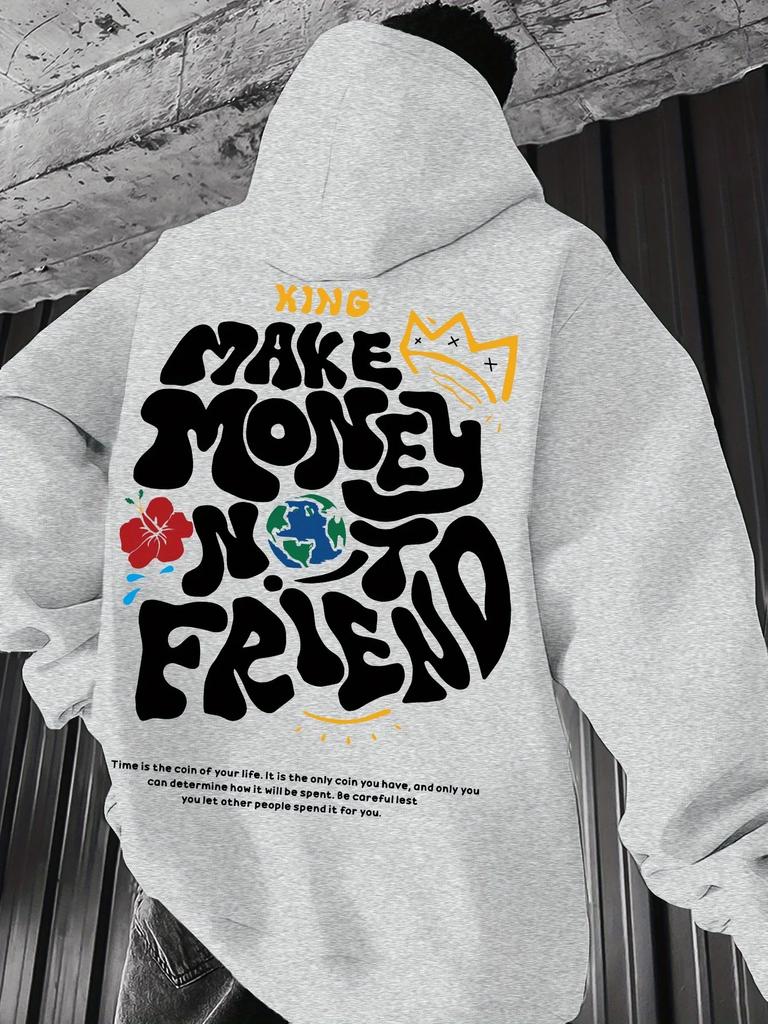 Spring and Autumn Men's Casual Hooded Sweatshirt Youth Handsome Hoodie Fashion Outdoor Sports Pullover Top Hip Hop