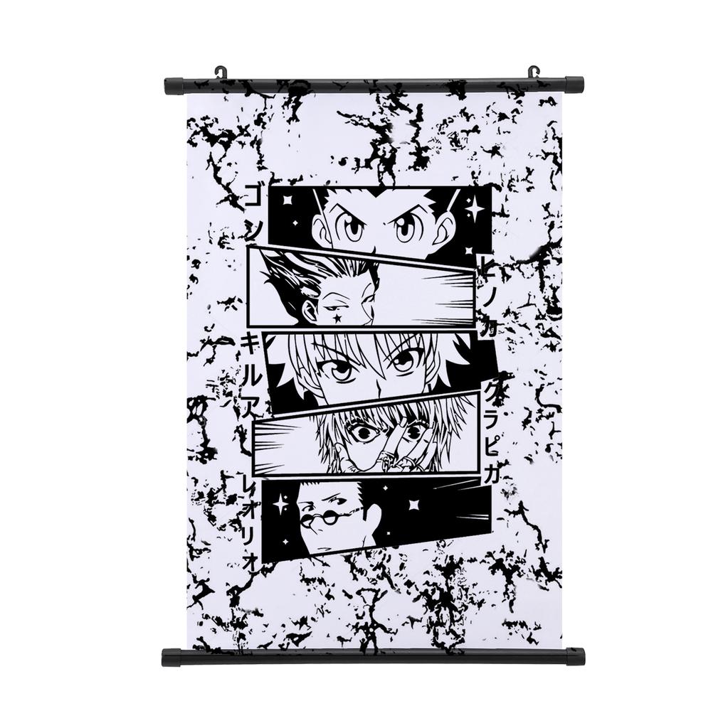 HUNTER X HUNTER Painting Scroll Poster Gon Freecss Killua Hisoka Home Decor Hanging Painting Boys Girls Scroll Poster