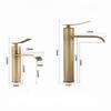 Bronze Basin Faucets Bathroom Faucet Hot & Cold Brass Bathroom Sink Faucet Deck Mounted Lavotory Faucet