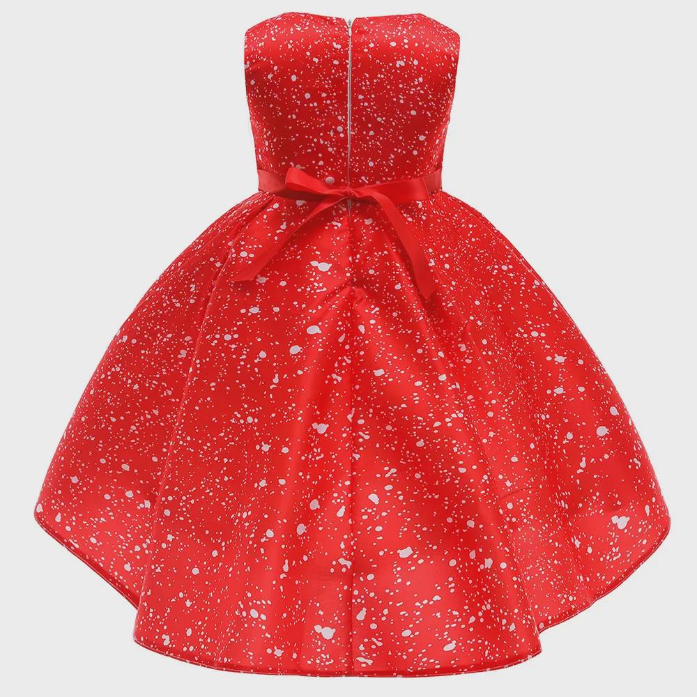 Νέο Χριστουγεννιάτικο Μακρύ Φόρεμα για Κορίτσια με Σχέδιο Άγιου Βασίλη