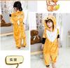 Autumn And Winter Parent-Child Clothing Men And Women Children Cartoon Animal One-Piece Pajamas Rose Red Rabbit Flannel Loungewear Performance Clothes