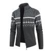 Men S Slim Fit Jacquard Long Sleeve Knit Cardigan Casual Daily Wear