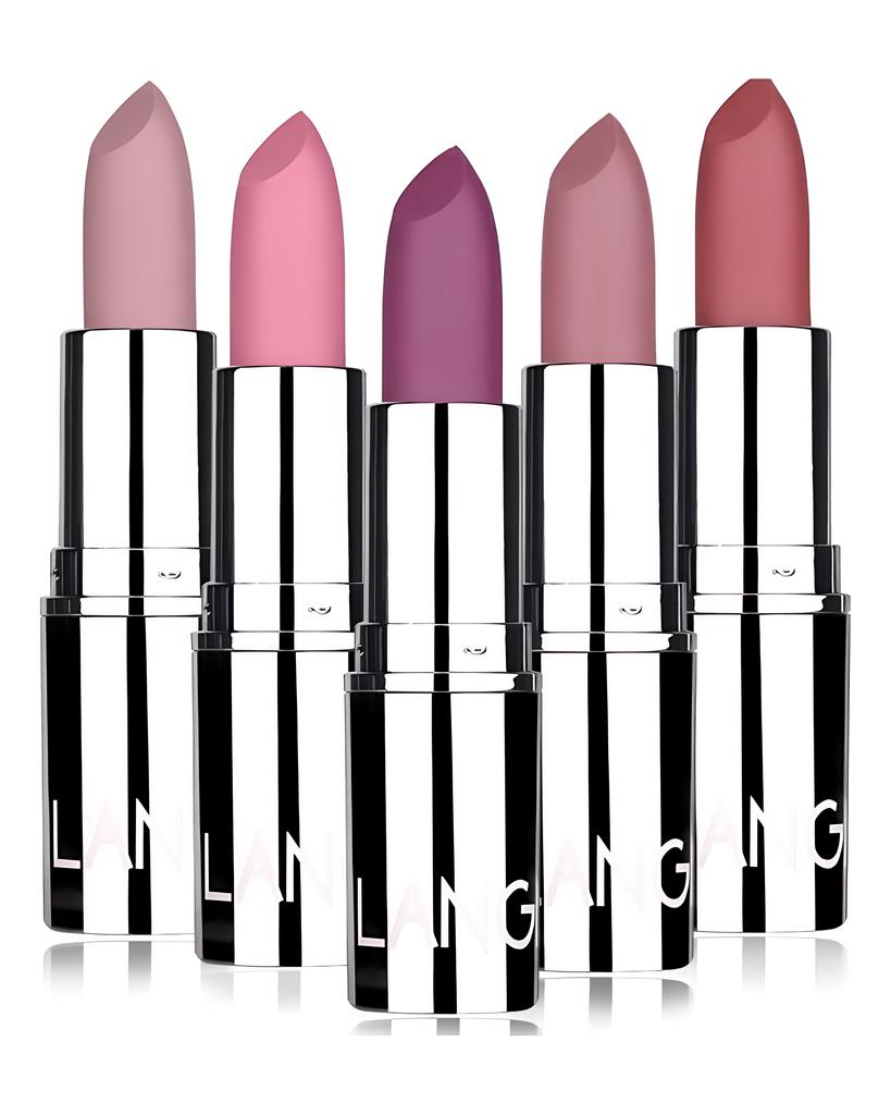 Langmanni Multi-colored Silver Matte Lipstick Is Not Easy To Stick To the Cup, Showing Color