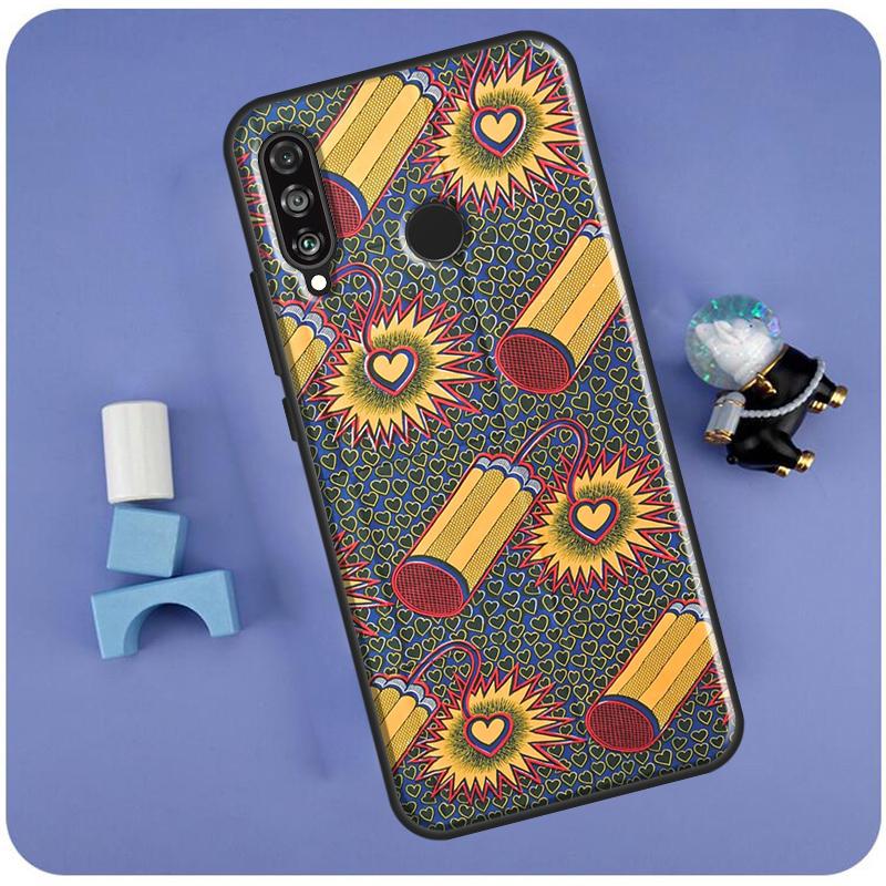 African Wax Print Design For Huawei Nova 10 9 SE 3i 7i 8i 11i 12i Y60 Y61 Y70 Y72 Y73 Y90 Y91 P20 P30 P40 Lite Case