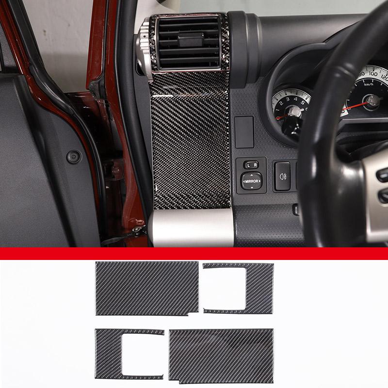 Soft Carbon Fiber For Toyota FJ Cruiser 2007-2025 Car Center Control Interior Sticker Car Modification Accessories