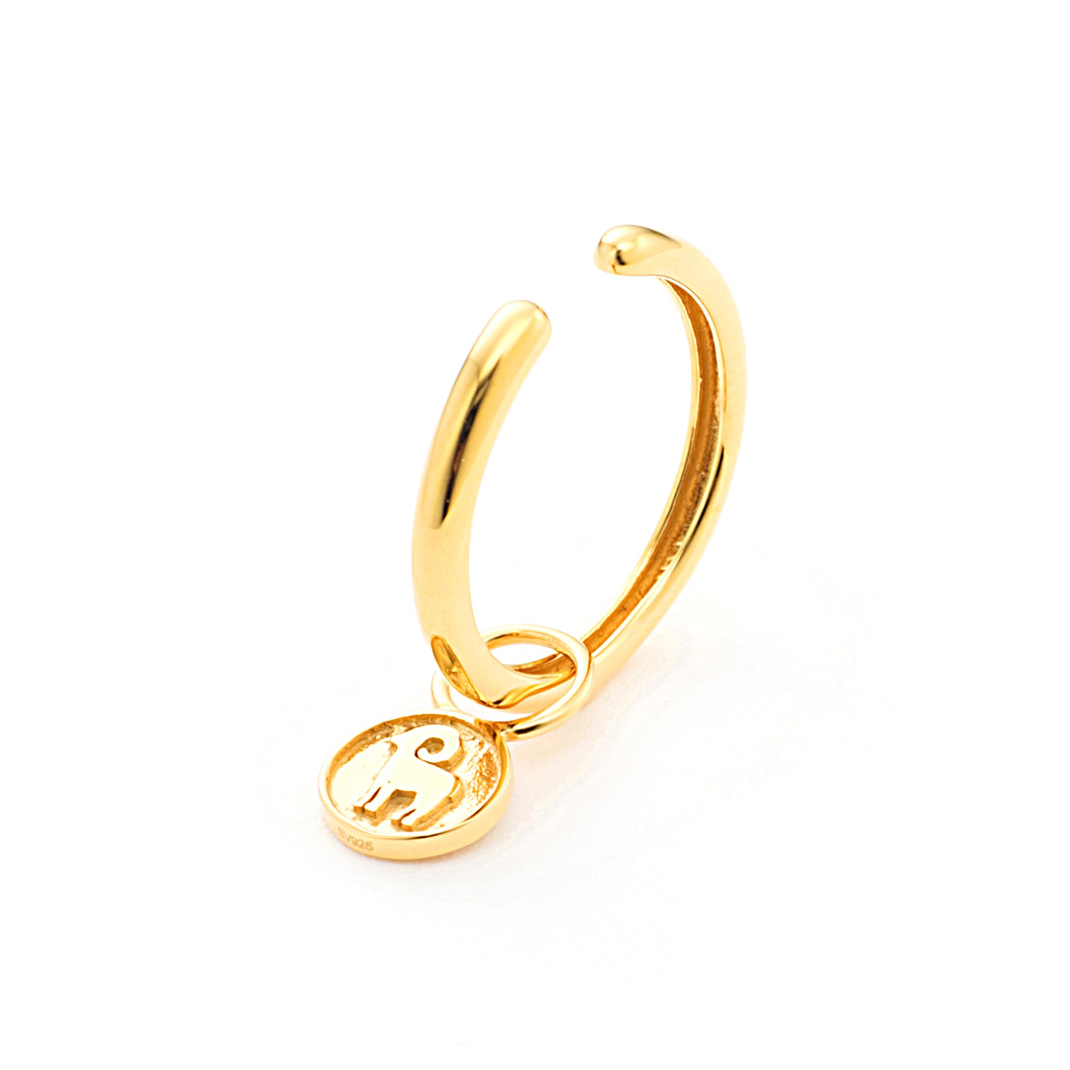 

ESTELLE Ear Silver with Yellow Gold Plating Earring [ESTELLE] [Official] [WEB Exclusive] Women s Cuff, Single (Aries) 0291-0426-0019-0000