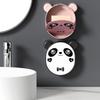 Cute Soap Rack, Wall-mounted Soap Rack, No-hole Soap Rack, Automatic Drainage Soap Tray for Shower, Bathroom, Bathtub and Kitche