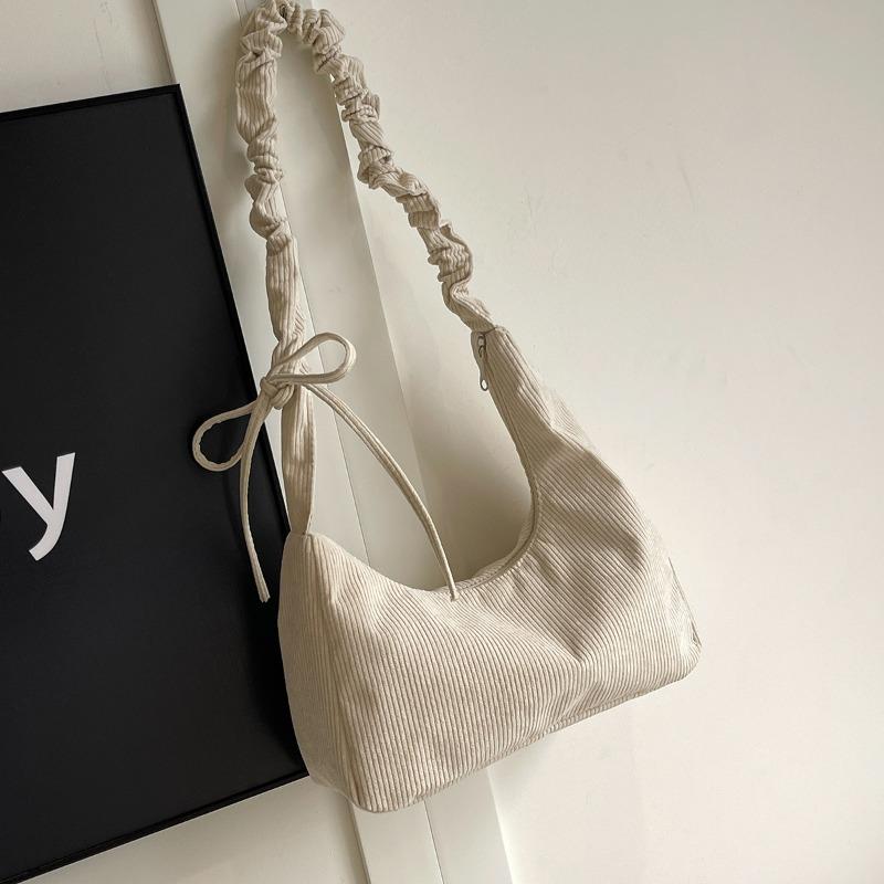 

Casual literary canvas bag retro corduroy shoulder bag women s new women s bag drawstring messenger bag one size fits all