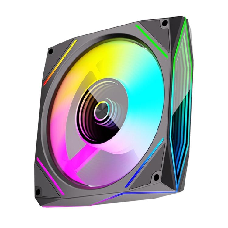 12x12cm Universal Computer Fan Addressable ARGB Asynchronous Light Support Silents PWM Technology Mirror Finish