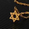 Pentagram Necklaces Pendants Stainless Steel  Chain Star Of David Choker Necklace For Women Jewish Jewelry Collares
