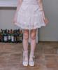 Lulu Shoe Ribbon Cancan Lace Skirt - White