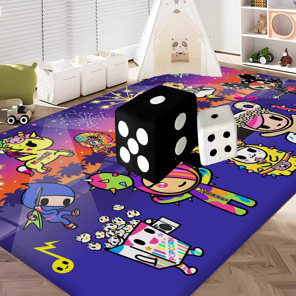 Cartoon T-Tokidoki Kitchen Mat Kids Room Bedroom Decoration Balcony Anti-Slip Doormat Living Room Alfombra
