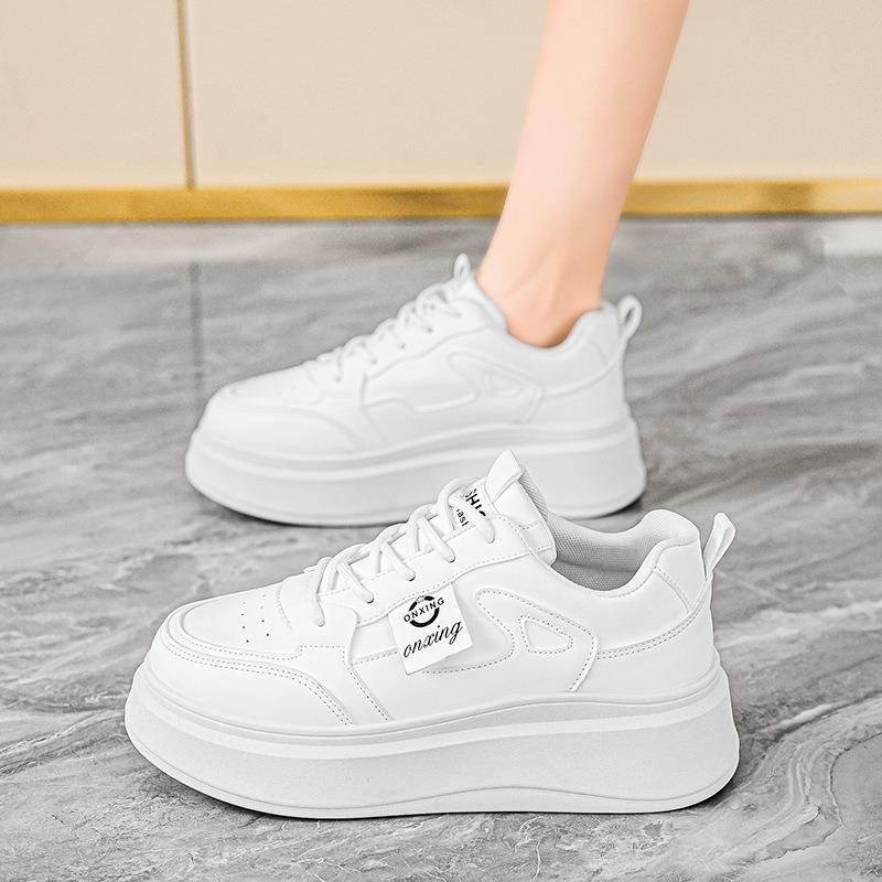 Little White Shoes Women's Spring New Breathable Board Shoes Children's Versatile Platform Sports Shoes Casual Shoes