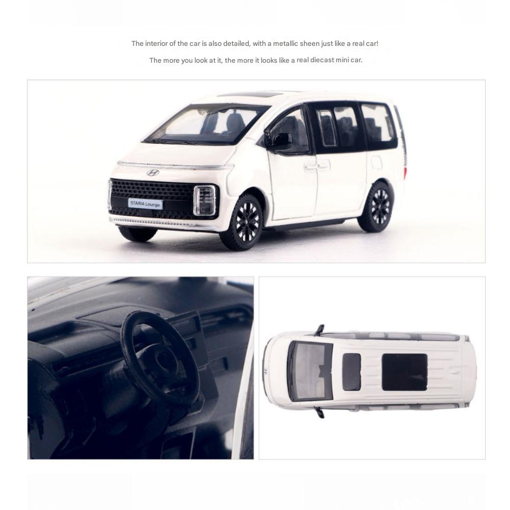 Hyundai Staria Rounds Diecast Geri Çekmeli Mini Araba