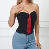 Slim Fit Strapless Sliming Vest Sleeveless Crop Tube Tops Fashion Women Corset  Ladies