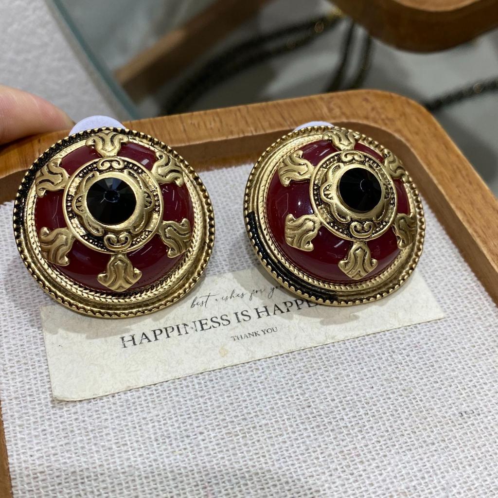 Ensemble de Bijoux Anciens Européens Vintage Médiéval Ancien Haut de Gamme Collier Broche Boucles d'Oreilles