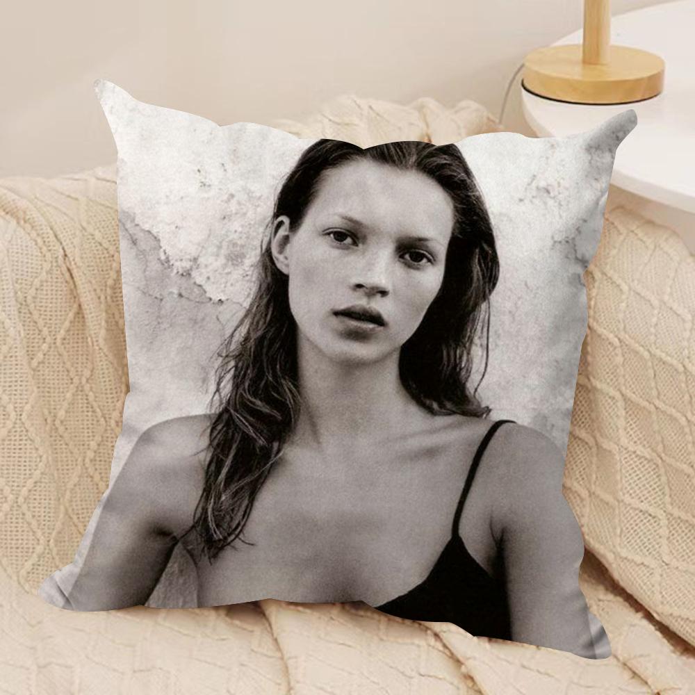 K-Kate M-Moss Cushion Cover Soft Plush Double-Sided Printed Sofa Pillow Cushion Cover | Cozy All-Season Durable Decor Gift
