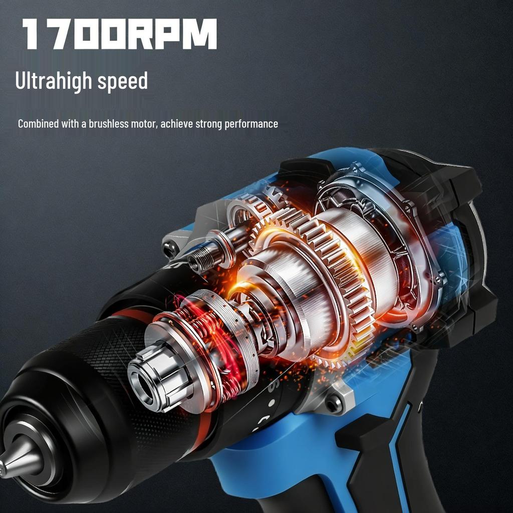 Brushless Lithium Battery Compact Pistol Drill with 48-Hour Shipping