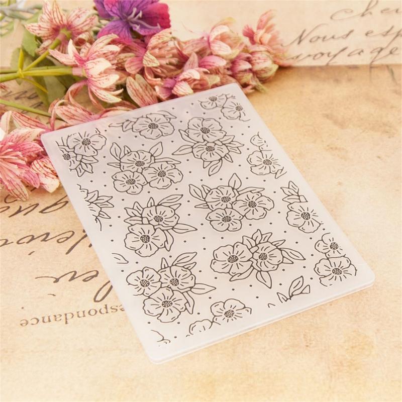 Blumenmuster Prägefolder Papierkarte Prägeschablonen Prägemaschine Vorlagen für Kartenherstellung