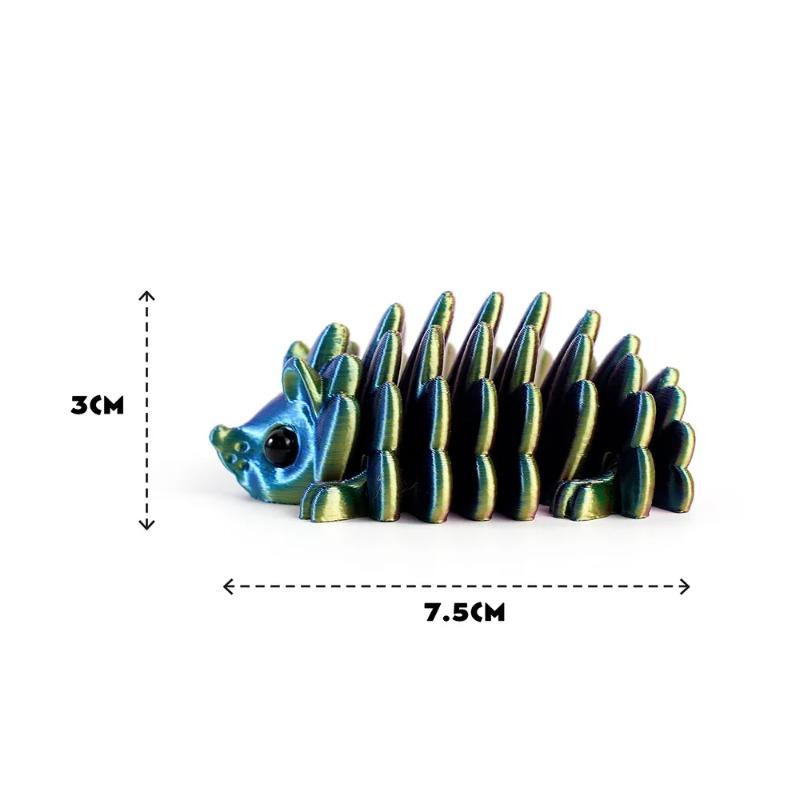 3D Printing Simulation Hedgehog Movable Hedgehog Ornaments Kitchen Home Decoration Office Animal Desk Toy Articulated Figurin