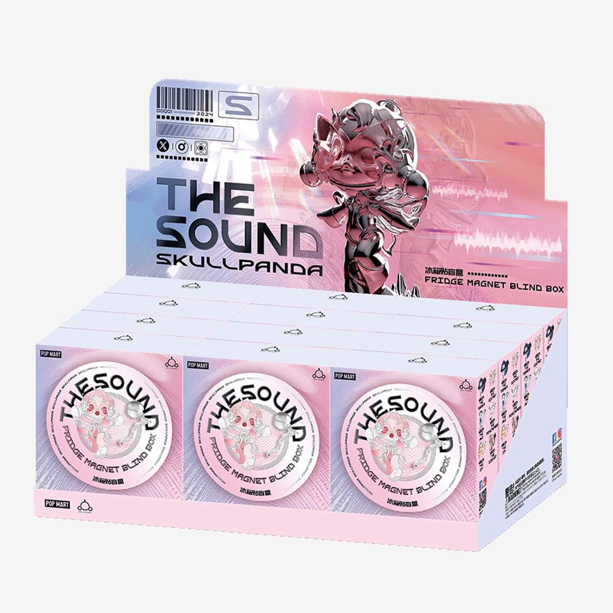 

POP MART SKULLPANDA The Sound Series Магнитная коробка 12 POP MART Blind Box Оригинальный подарок на день рождения персонажа [Разные предметы]