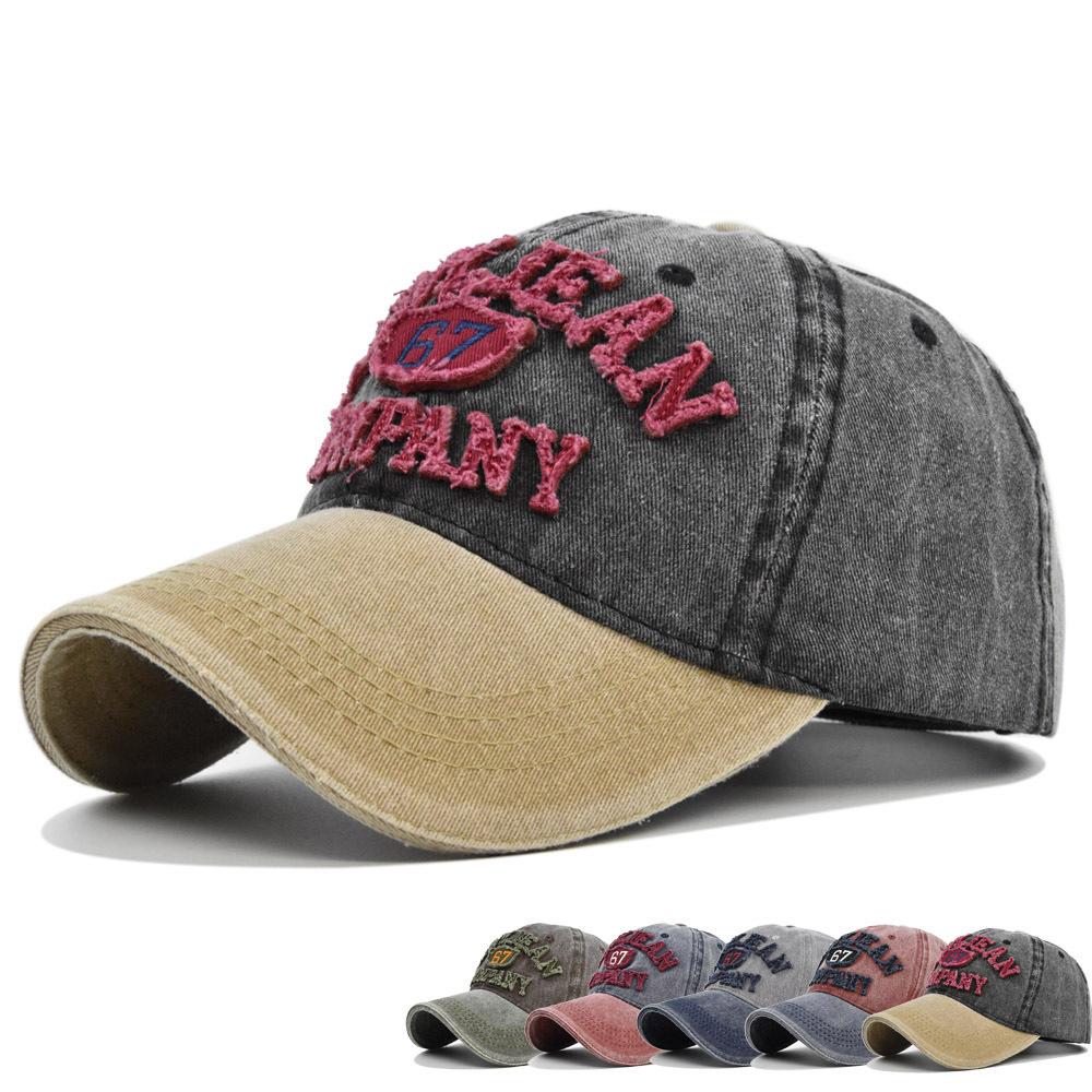 Duck Tongue Hat 67 Letter Threedimensional Embroidered Baseball Cap Breathable