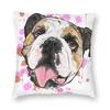 Pet Dog Funny Puppy Floor Pillowcase Living Room Home Decor Nordic English Bulldog Cushion Cover