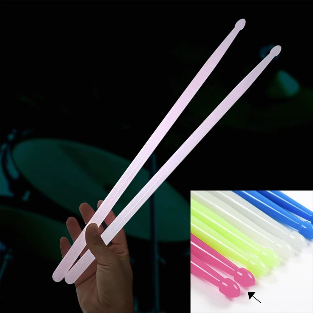 

Luminous Light Up Drum Sticks Anti Slip Drumsticks 1 Pair Fluorescent Musical Drum Kit Instrument for Stage Performance Night Shows розовый