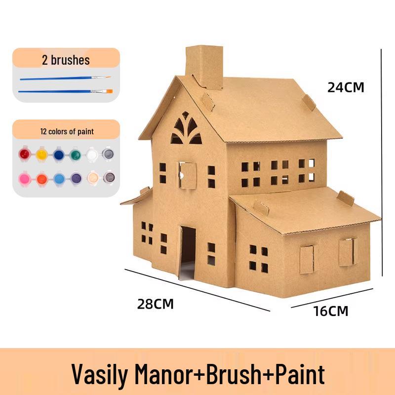Children s Cardboard Cabin Kit: DIY Science Model for Second Grade