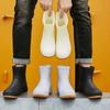 Fashion Rubber Water Boots Women Rain Boots Spring Outdoor Fashion Casual Rain Shoes Women 2025 Winter Thicken Cotton Cover Work Boots