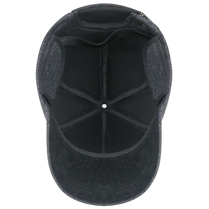 Warme Herren-Winter-Baseballkappe mit Ohrenklappen, Outdoor-Papa-Hut
