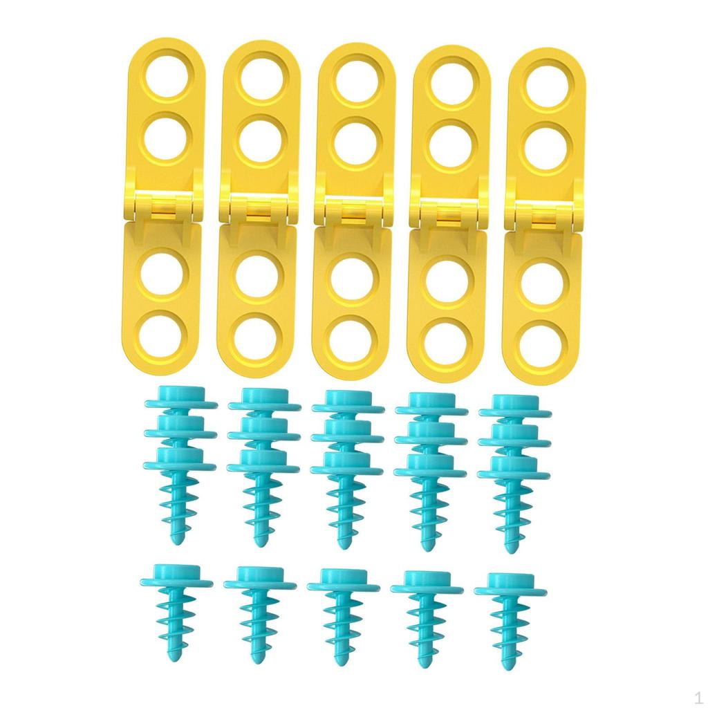 5Pcs Cardboard Construction Tool Hinges Educational Toys Developmental Motor Skills with 20 Screws