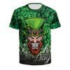 Casual Crew Neck 3D Digital Printing T-Shirt Irish St. Patrick's Day Clothing Printing Men's and Women's Short Sleeves